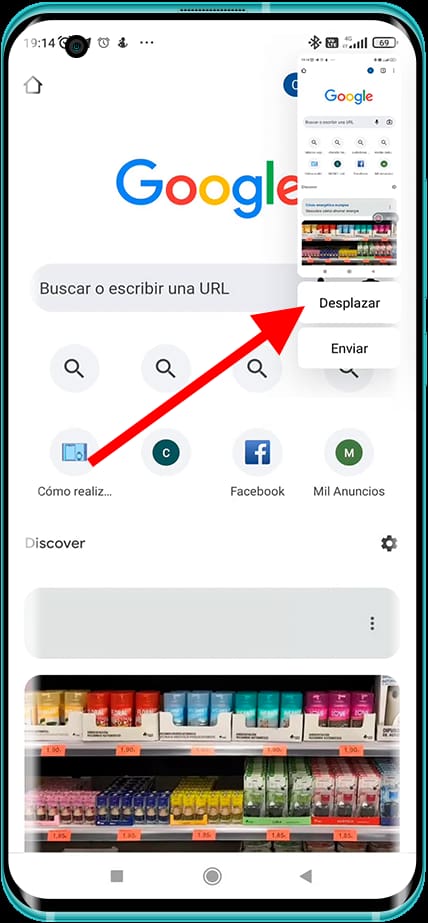 Captura de pantalla completa en 15 Pro
