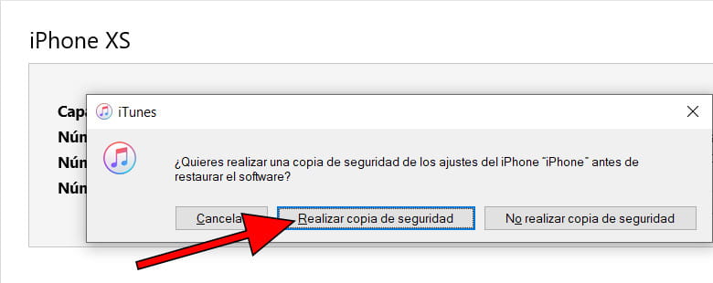 Realizar copia de seguridad iPhone 16e